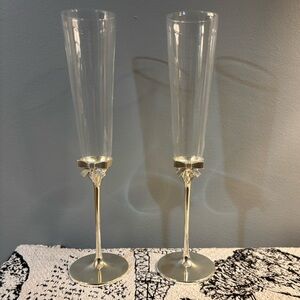 Kate Spade Set of 2 Grace Avenue Toasting Flutes